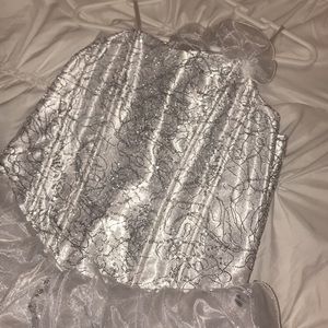 WHITE ELEGANT GIRLS DRESS